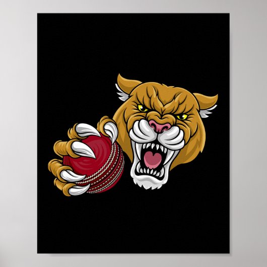 Puma Panther Berglöwe Puma Cricket Cartoon Poster (Vorne)