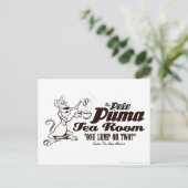 Puma Pete Tea Room Postkarte (Stehend Vorderseite)