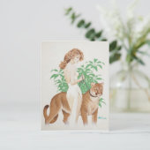 Puma PinUp Postkarte (Stehend Vorderseite)
