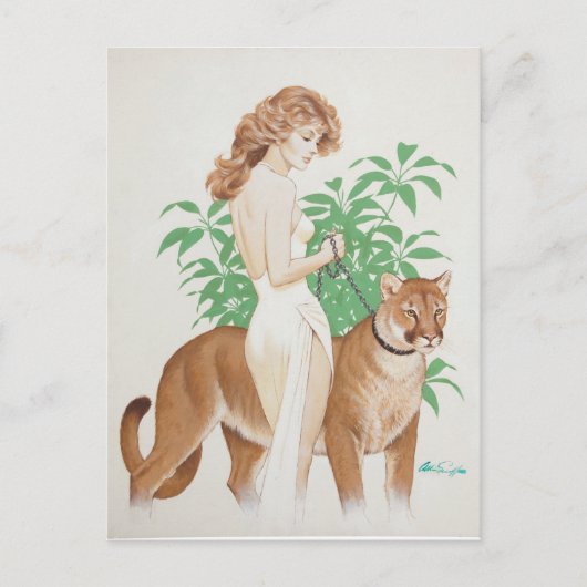 Puma PinUp Postkarte (Vorderseite)