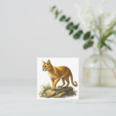 Puma Quadratische Visitenkarte (Stehend Vorderseite)