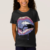 PUMA RS CURVE MARBLE LÄSSIG PUMA BLACK PEACH T-Shirt (Vorderseite)