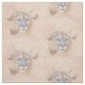 Puma und Schmetterlinge Stoff (Muster)