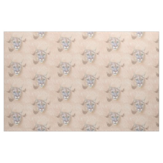 Puma und Schmetterlinge Stoff (Fat Quarter (45,7 x 55,9 cm))