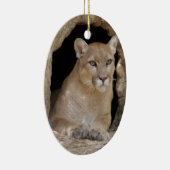 Puma-Weihnachtsverzierung Keramik Ornament (Rechts)