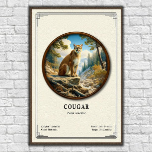 Puma-Zoologie-Serie Poster