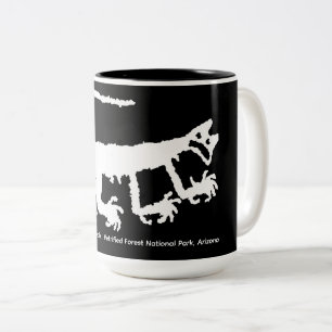 Pumapetroglyphe Zweifarbige Tasse