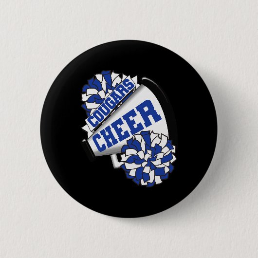 Pumas jubeln Ck zur Schule Cheerleading-Geist B Button (Vorderseite)