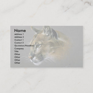 Pumastudie Visitenkarte