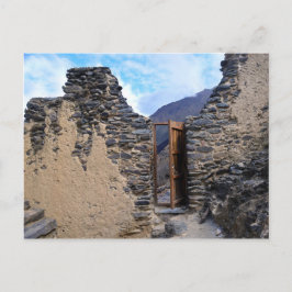 Pumatallis Temple Door to Inca Trail, Peru Postkarte