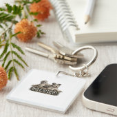 Pumi Dog – Born to Herd Forced to Relax Schlüsselanhänger (Vorderseite rechts)