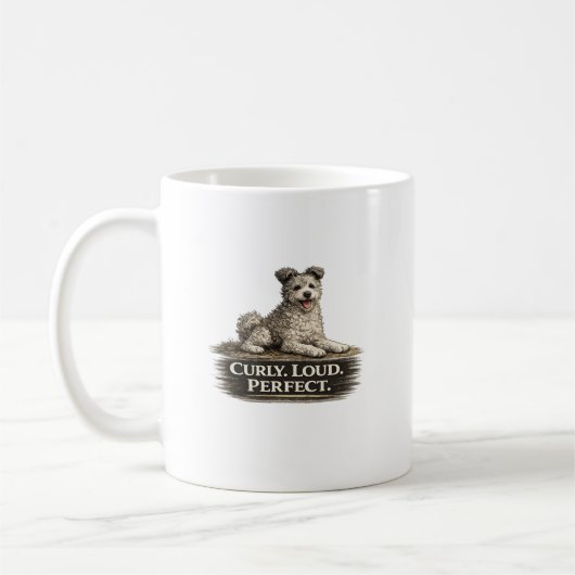 Pumi Dog – Curly Loud Perfect Kaffeetasse (Links)