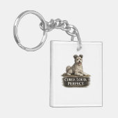 Pumi Dog – Curly Loud Perfect Schlüsselanhänger (Vorderseite links)