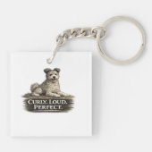 Pumi Dog – Curly Loud Perfect Schlüsselanhänger (Rückseite)