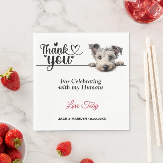 Pumi Dog Paper Napkins Serviette (Beispiel)