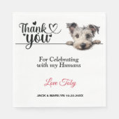 Pumi Dog Paper Napkins Serviette (Vorderseite)