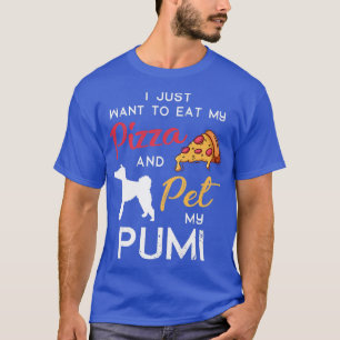 Pumi Dog Pizza Lover Besitzer Weihnachten Geburtst T-Shirt
