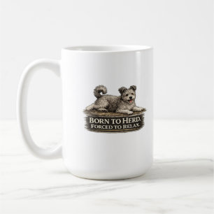 Pumi Hund – Geboren zum Hüten, gezwungen zu entspa Kaffeetasse