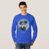 Pumi-Malerei - Niedliche Original Hunde-Kunst T-Shirt (Vorne ganz)