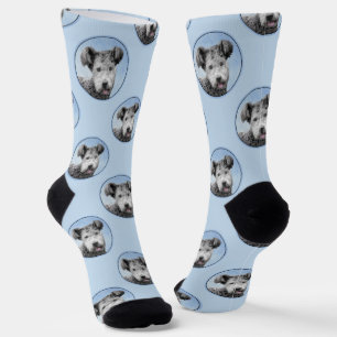 Pumi Painting Gray Pumik Niedlich Original Haustie Socken