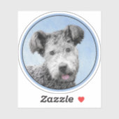 Pumi Painting - Niedliche Original Hunde Kunst Aufkleber (Blatt)