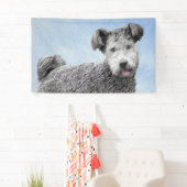 Pumi Painting - Niedliche Original Hunde Kunst Banner (Insitu)