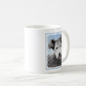 Pumi Painting - Niedliche Original Hunde Kunst Kaffeetasse (VorderseiteRechts)