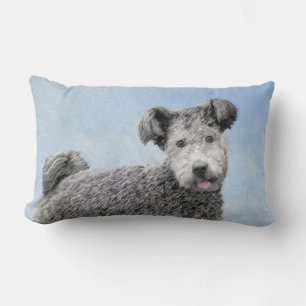 Pumi Painting - Niedliche Original Hunde Kunst Lendenkissen