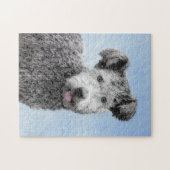 Pumi Painting - Niedliche Original Hunde Kunst Puzzle (Horizontal)
