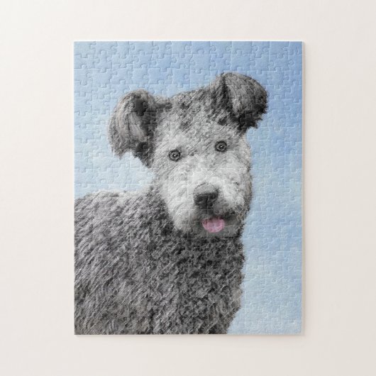 Pumi Painting - Niedliche Original Hunde Kunst Puzzle (Vertikal)