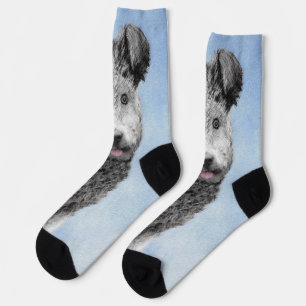Pumi Painting - Niedliche Original Hunde Kunst Socken