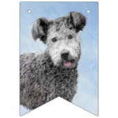 Pumi Painting - Niedliche Original Hunde Kunst Wimpelkette (Zweite Fahne)
