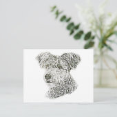 Pumi Postkarte (Stehend Vorderseite)