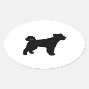 pumi Silhouette Ovaler Aufkleber