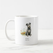 Pumi Watercolor Dog | Seltene Rasse Kaffeetasse (Links)