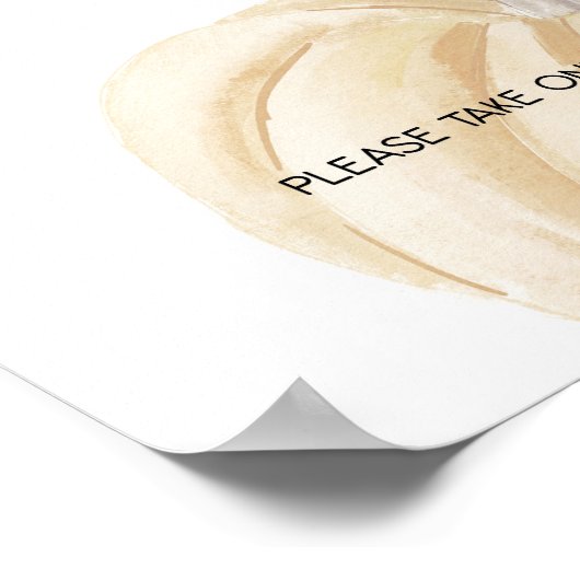 Pumkin Baby Duwer Lieblingsunterschrift Poster (Ecke)