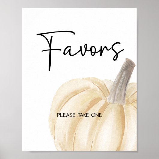 Pumkin Baby Duwer Lieblingsunterschrift Poster (Vorne)