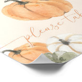 Pumkin Baby Duwer Lieblingsunterschrift Poster (Ecke)