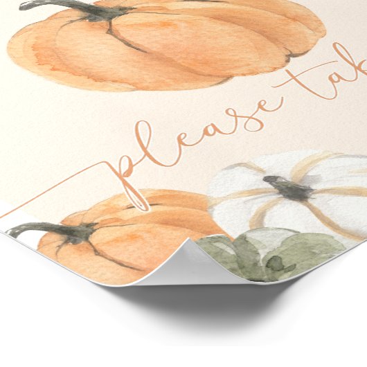 Pumkin Baby Duwer Lieblingsunterschrift Poster (Ecke)