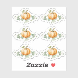Pumkin Baby Shower Party Decke Sticker Blatt