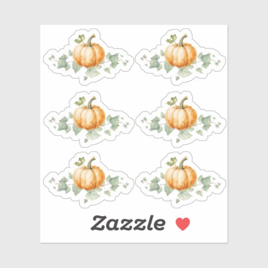 Pumkin Baby Shower Party Decke Sticker Blatt (Blatt)