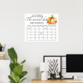 Pumkin Baby Showrate Terminkalender Poster (Heimbüro)