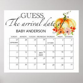Pumkin Baby Showrate Terminkalender Poster