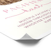 Pumkin Baby Showroom Schnuller Hunt Game Sign Poster (Ecke)