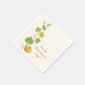 Pumkin botanisch serviette (Ecke)