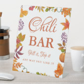 Pumkin Fall Baby Dusche Chili Bar Sign Sockelschild (In Situ)
