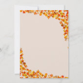 Pumkin Fall Baby Predictions Advice Game Card Einladung (Rückseite)