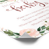 Pumkin Fall Babydusche Say Baby Sign nicht Poster (Ecke)