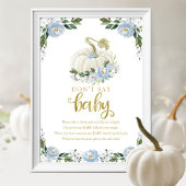 Pumkin Fall Babydusche Say Baby Sign nicht Poster