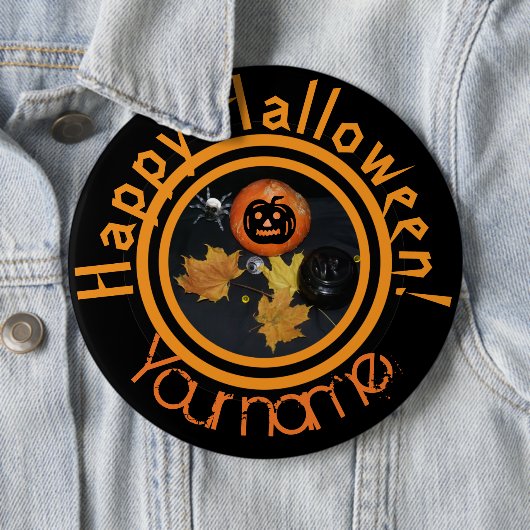 Pumkin Halloween Dekoration Button (Beispiel)